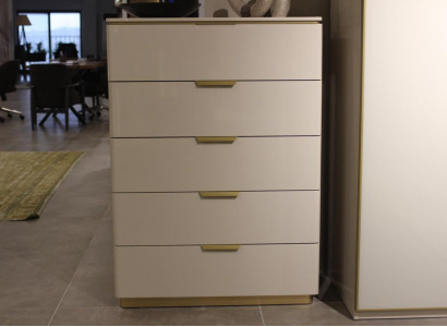 Design Möbel Schlafzimmer Luxus Kommode mit 4 Schubladen Holzschrank Holz Neu
